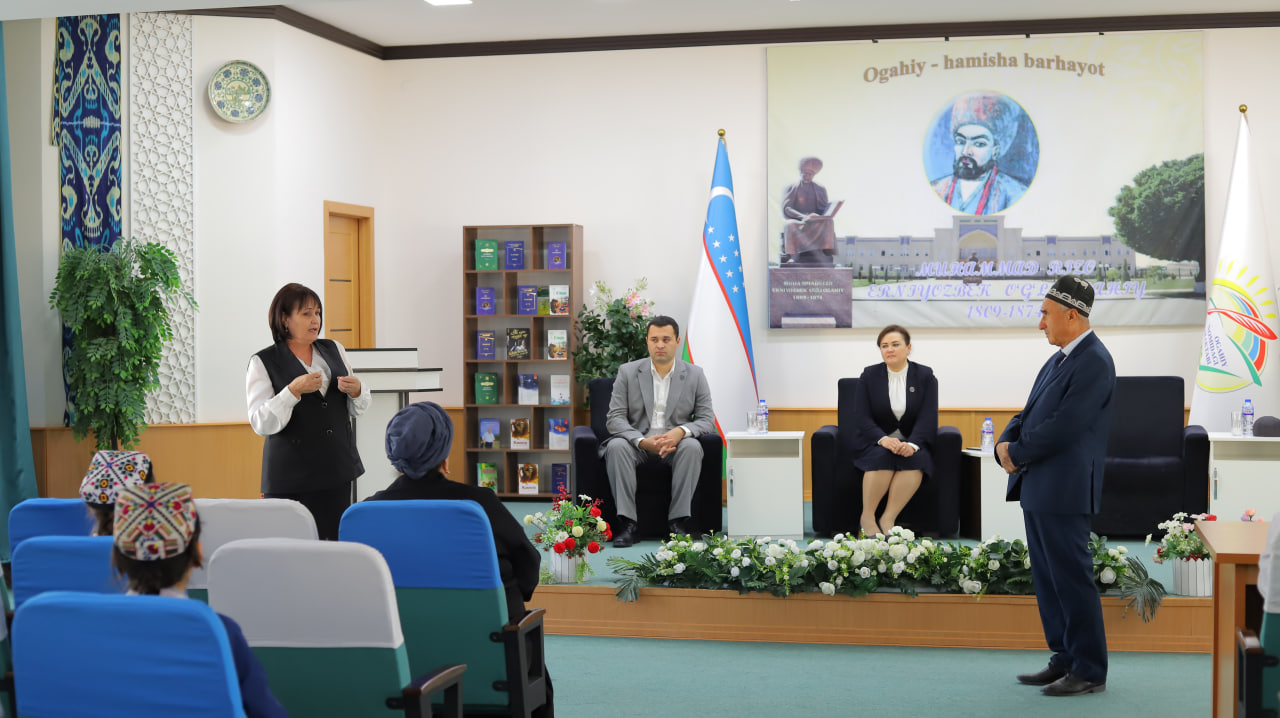 “Ma’rifat ulashib” loyihasi doirasida ijodkor Mengnor Ollomurodov Xorazmda
